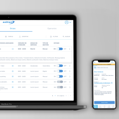 Plataforma desktop/app Asitur
